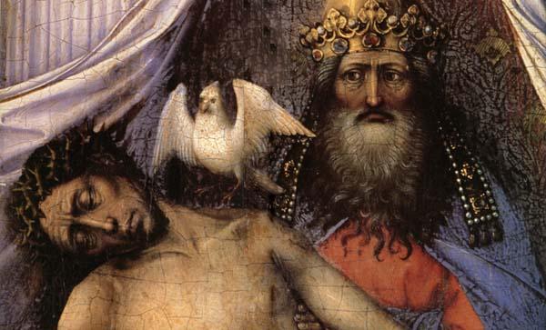 Robert Campin Detail of Mourning Trinity Norge oil painting art